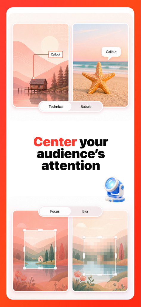 Center your audience's attention App Store preview